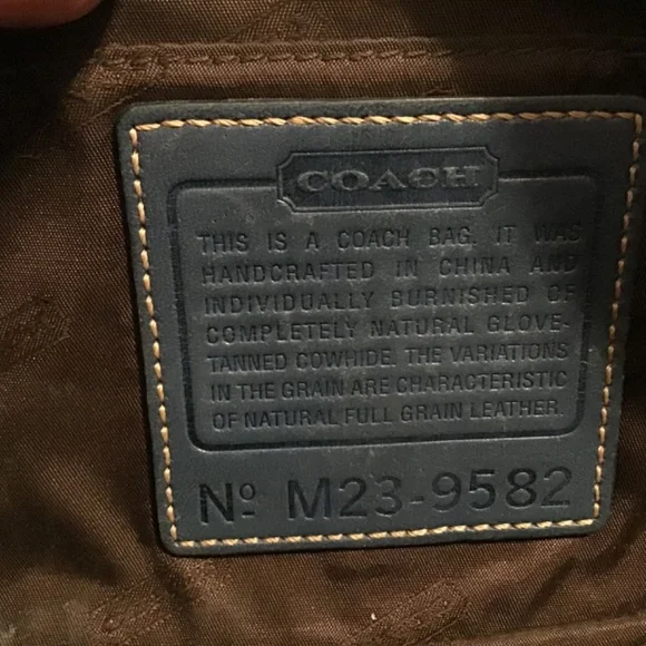 Y2K Coach Mini Camera Bag Vintage Blue Leather Baguette - Picture 6 of 8